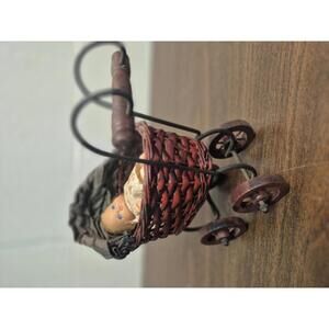 Vintage 1976 Mattel Doll with Antique Baby Carriage